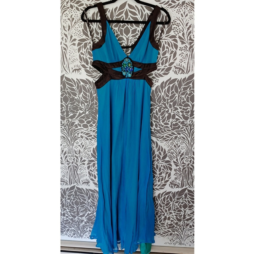 BeBe maxi dress with side cutouts